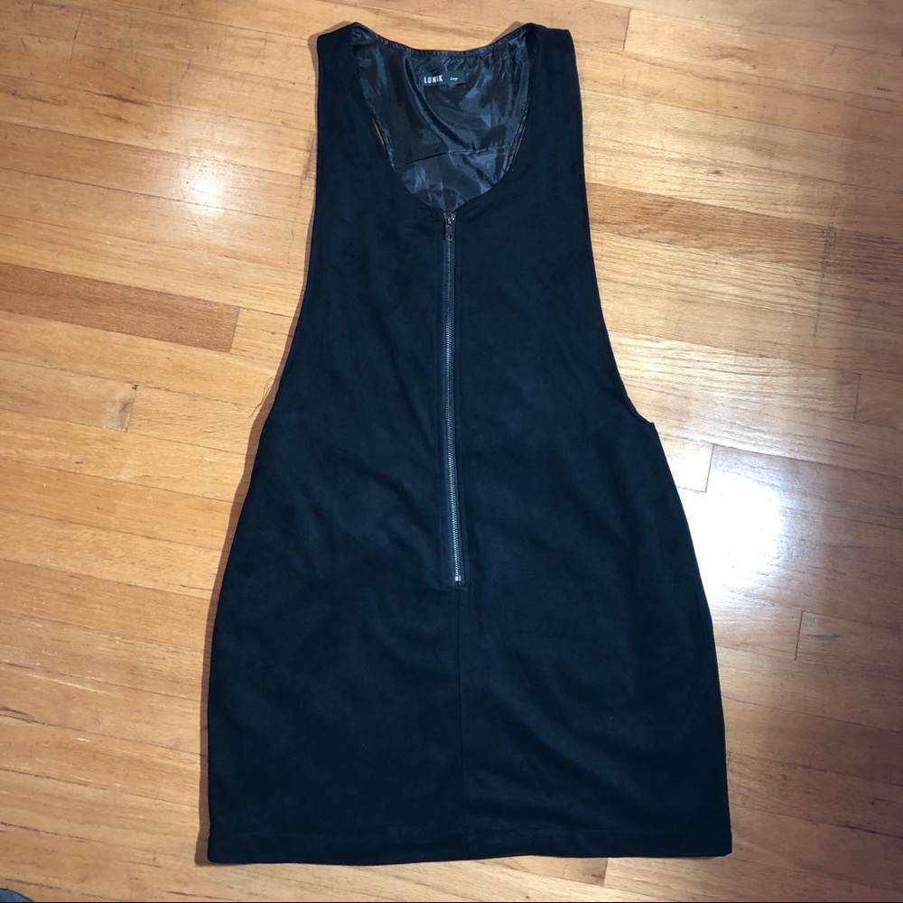 Suede Zipper Dress